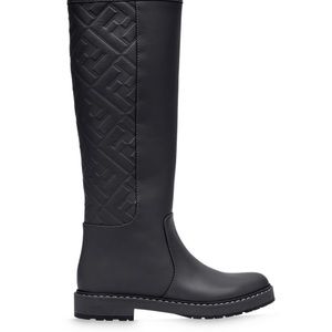 Fendi forever tall black boots
